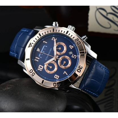 Buycenter Six-Pin Quartz Men's Business Watch - Stylish Full-Function Design - Buy Center