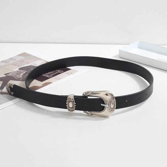 Versatile Carved Belt for Women - Stylish PU Leather Accessory for Fall - Buy Center
