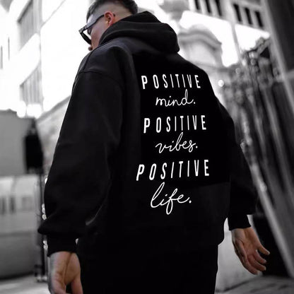 Fall Winter Fashion Hoodie - Trendy English Letter Print for Men - Buy Center