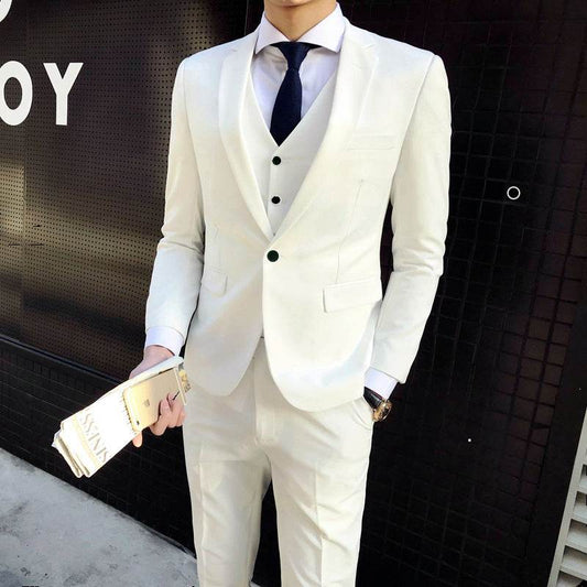 Slim Fit Men's Business Suit - Premium Cotton Blend, Modern Style 2025 - Buy Center
