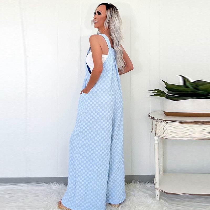 Women's Trendy Plaid Jumpsuit - Stylish Romper for Every Occasion - Buy Center