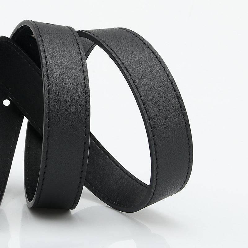 Stylish D-Type Alloy Pin Buckle Women's Belt - Versatile Fashion Accessory - Buy Center