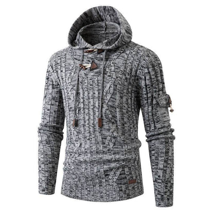 Horn Button Slim Fit Men's Sweater - Cozy Pullover in Stylish Colors - Buy Center