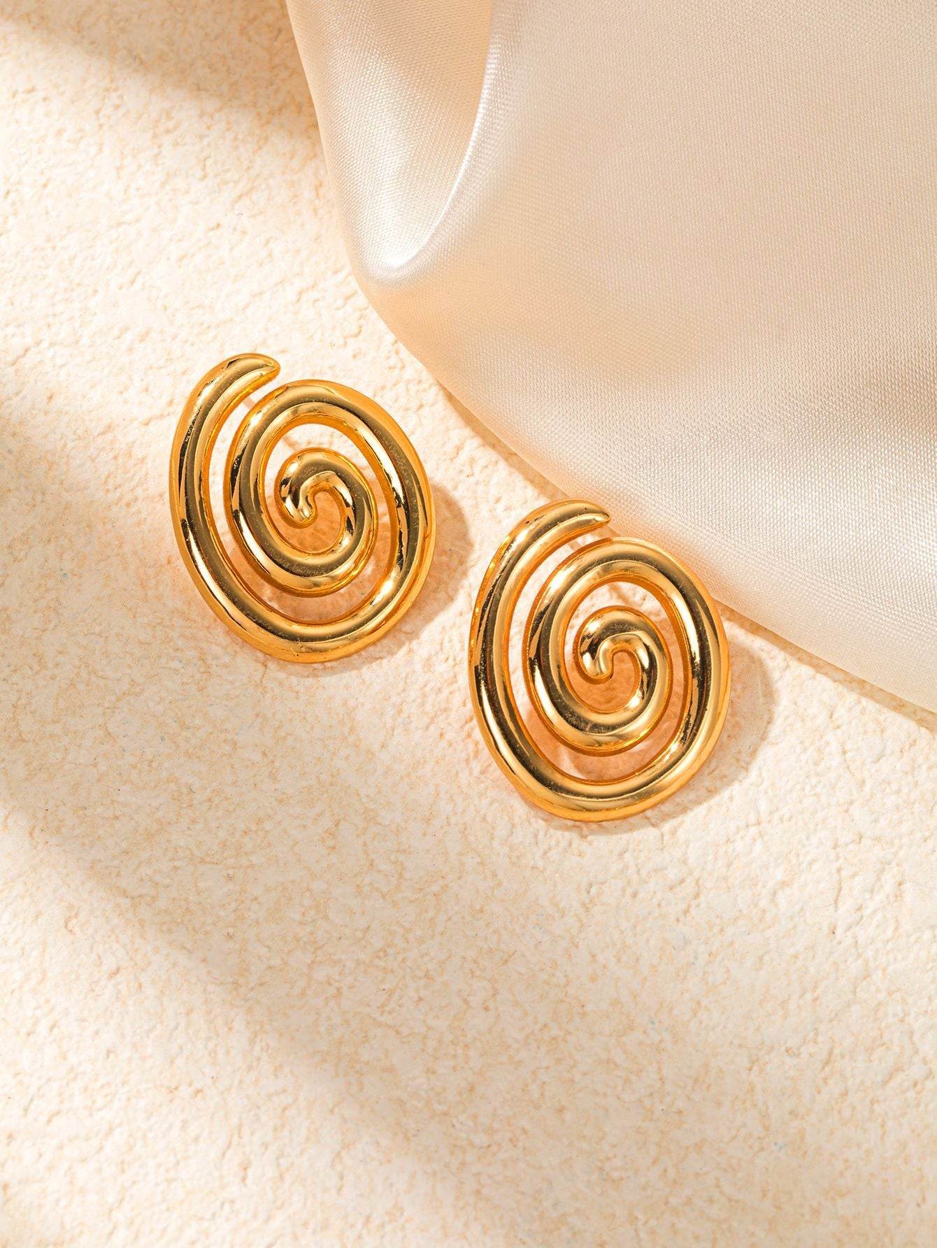 Retro Electroplated Earrings - Premium Titanium Steel for Women’s Style - Buy Center