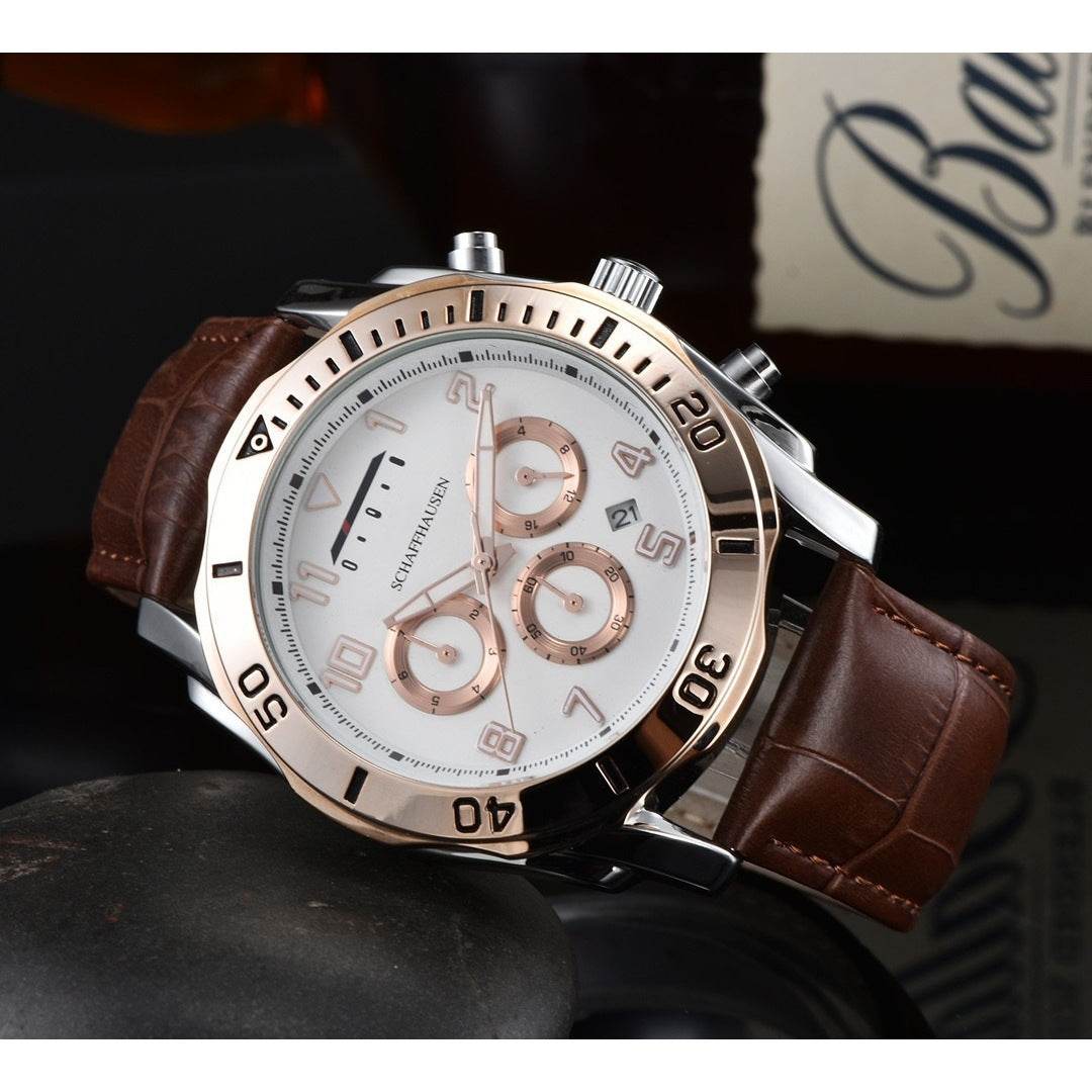 Buycenter Six-Pin Quartz Men's Business Watch - Stylish Full-Function Design - Buy Center