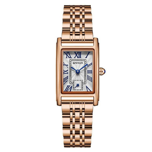 Roman Dial Waterproof Quartz Women's Leather Watch - Stylish Elegance 2025 - Buy Center