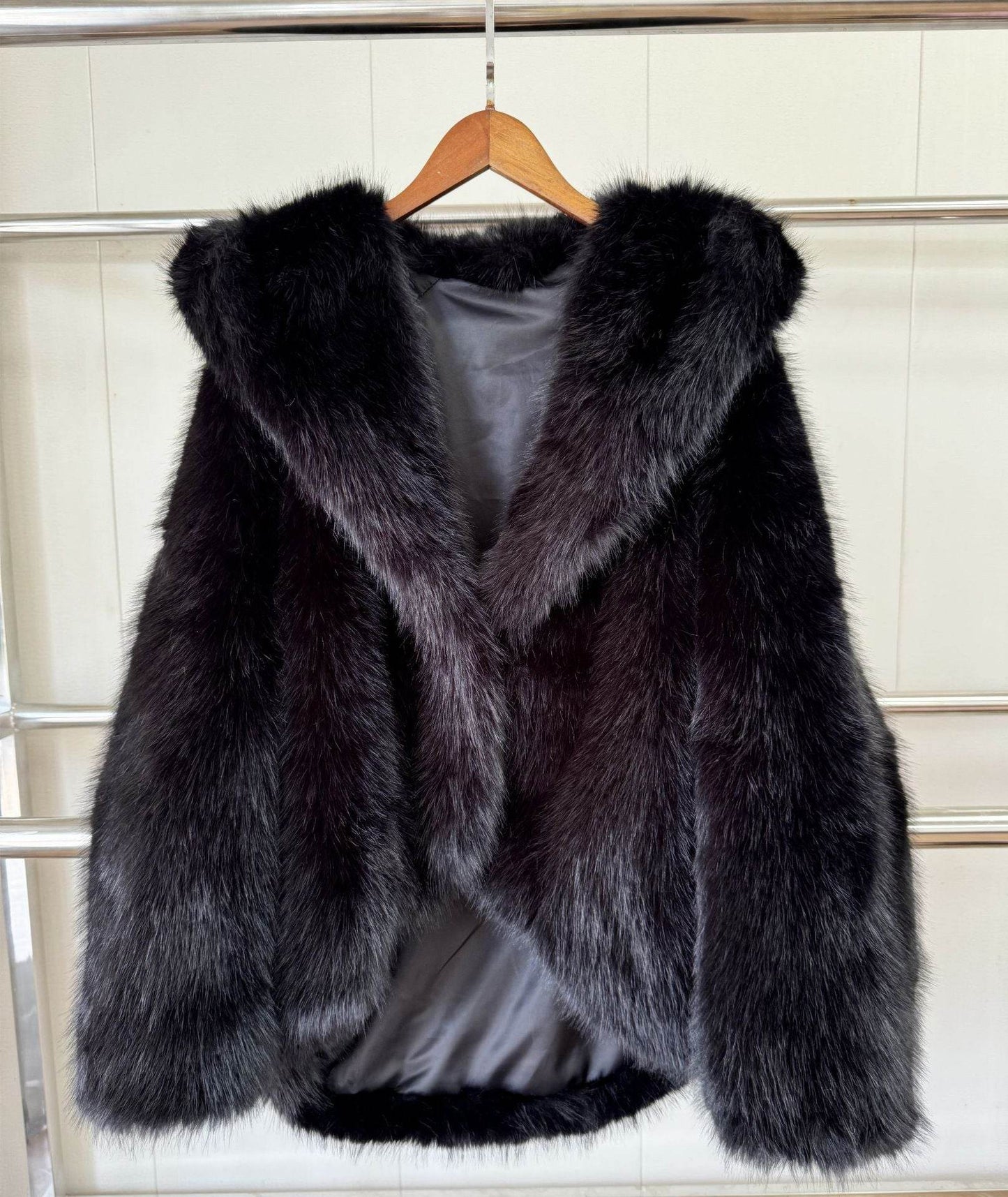 Women's Green Faux Fox Fur Hooded Coat - Stylish Winter Fashion 2025 - Buy Center