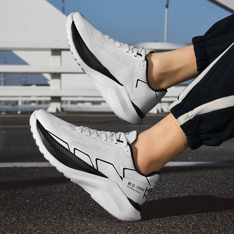 Buy Center Men's Breathable Mesh Running Shoes - Thick Bottom Casual Sneakers - Buy Center