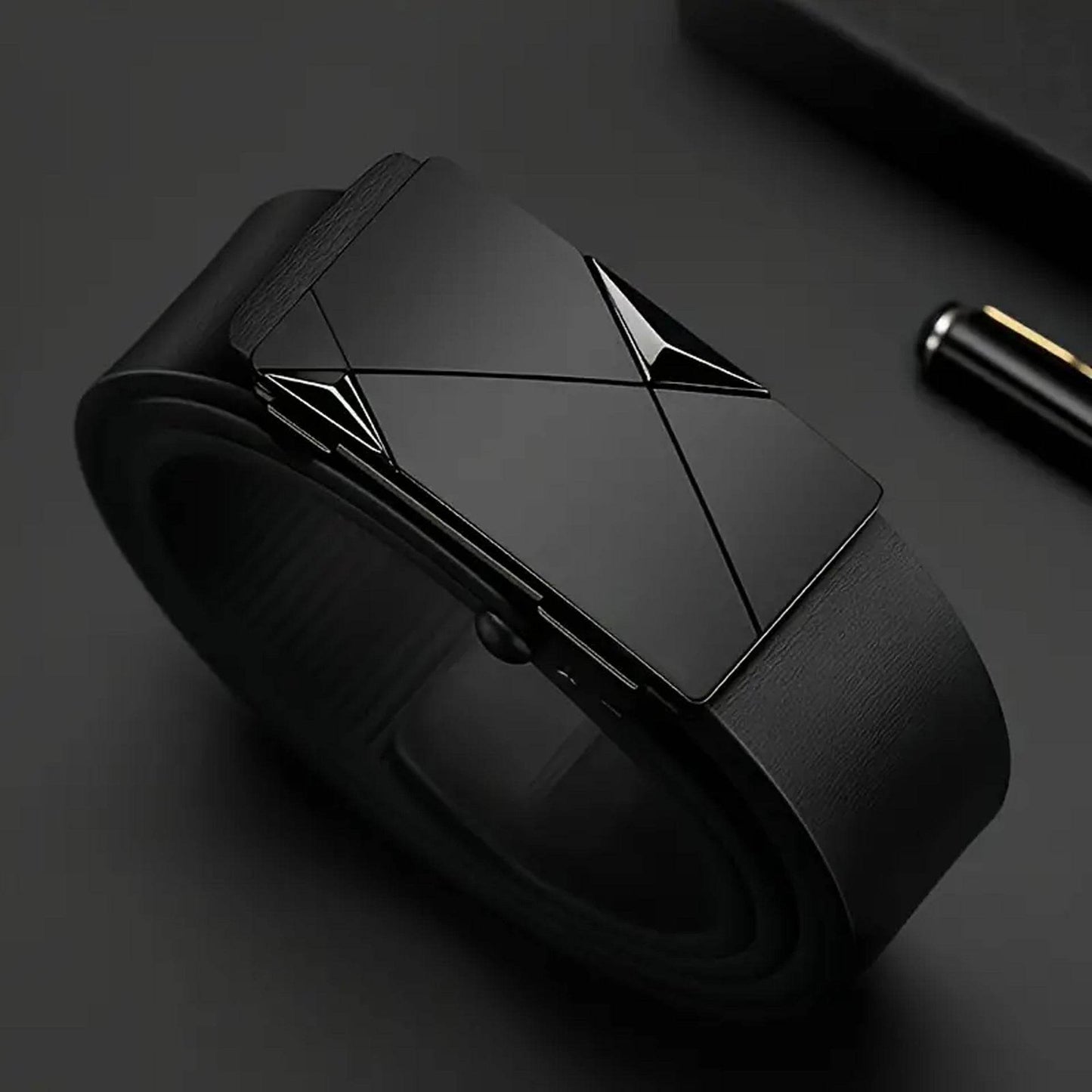 Stylish Casual Belt - Durable PU Leather Automatic Buckle for Any Outfit - Buy Center