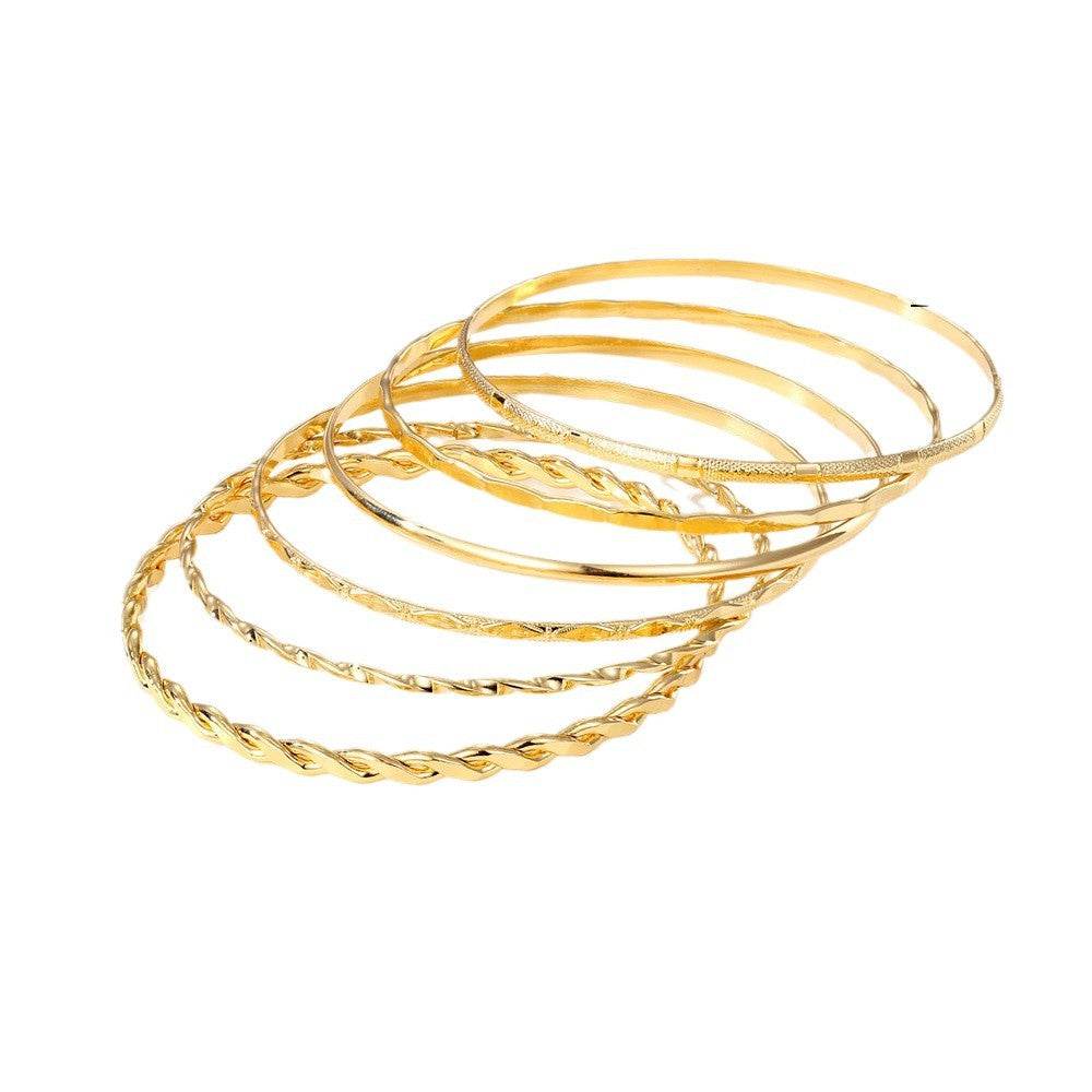 Buy Center Creative Hip Hop Bracelets - Twisted Alloy for Ladies - Buy Center