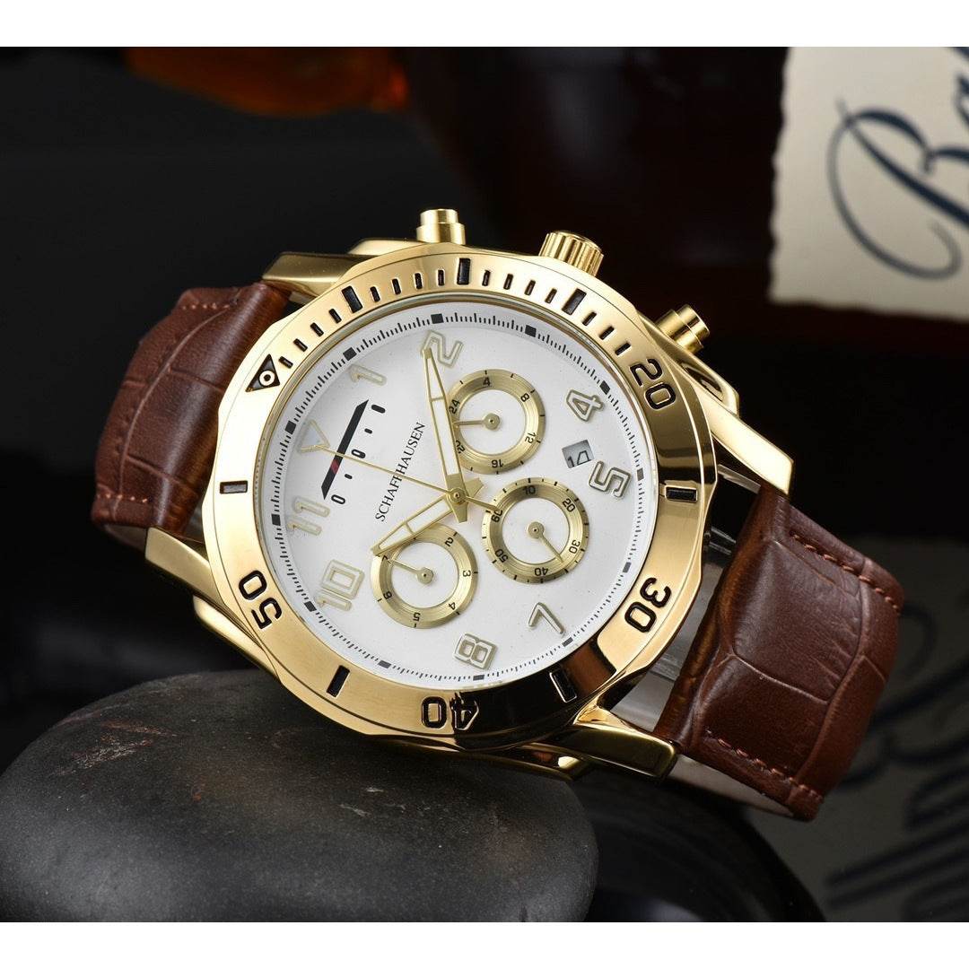 Buycenter Six-Pin Quartz Men's Business Watch - Stylish Full-Function Design - Buy Center