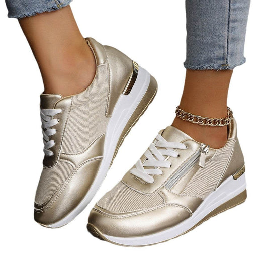 Fashionable Sports Leisure Flats - Stylish Solid Color, Low Top Design - Buy Center