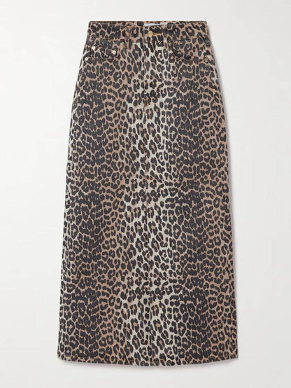 Women's Leopard Print Ankle-Length Skirt - Stylish & Comfortable Fashion - Buy Center