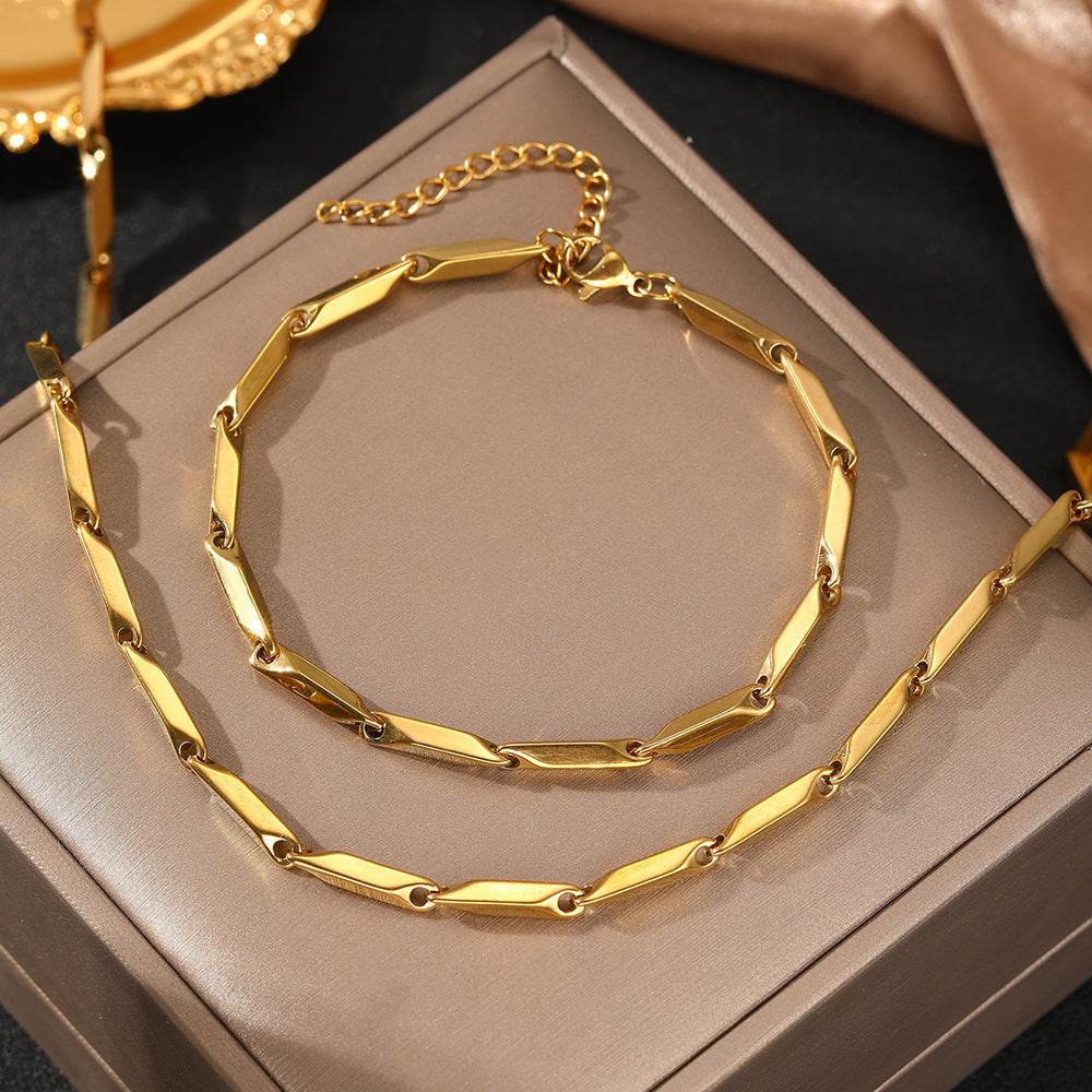 Niche Design Titanium Steel Melon Seeds Necklace - Durable Stylish Jewelry - Buy Center