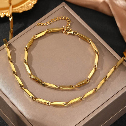 Niche Design Titanium Steel Melon Seeds Necklace - Durable Stylish Jewelry - Buy Center