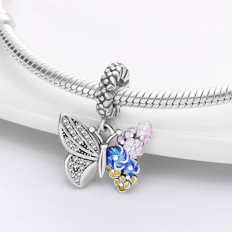 Panjia Style 925 Sterling Silver Beads Pendant - Elegant DIY Keychains - Buy Center