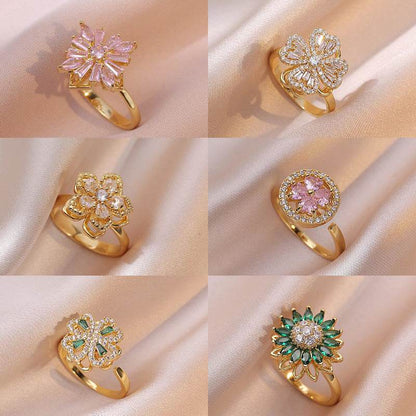 Buy Center Fully Jeweled Loving Heart Ring - Unique Temperamental Style - Buy Center