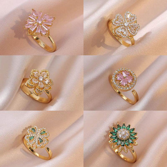 Buy Center Fully Jeweled Loving Heart Ring - Unique Temperamental Style - Buy Center