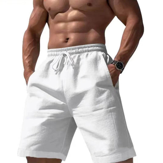 Season Loose Linen Cotton Shorts - Stylish Casual Summer Fit for Men - Buy Center