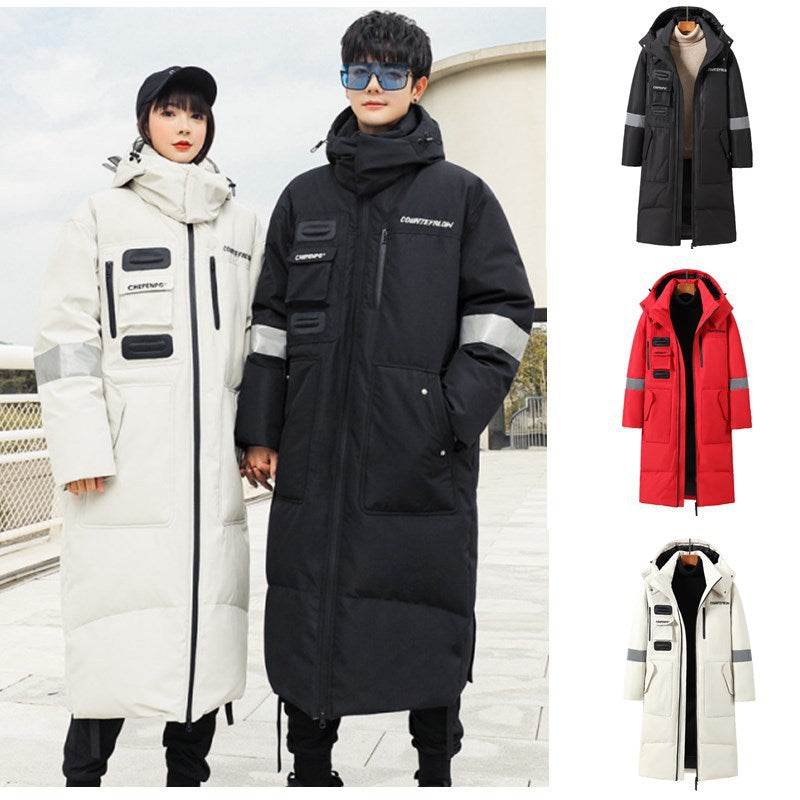 Men's Cold-Proof Down Jacket - Stylish, Below-Knee Winter Outerwear - Buy Center