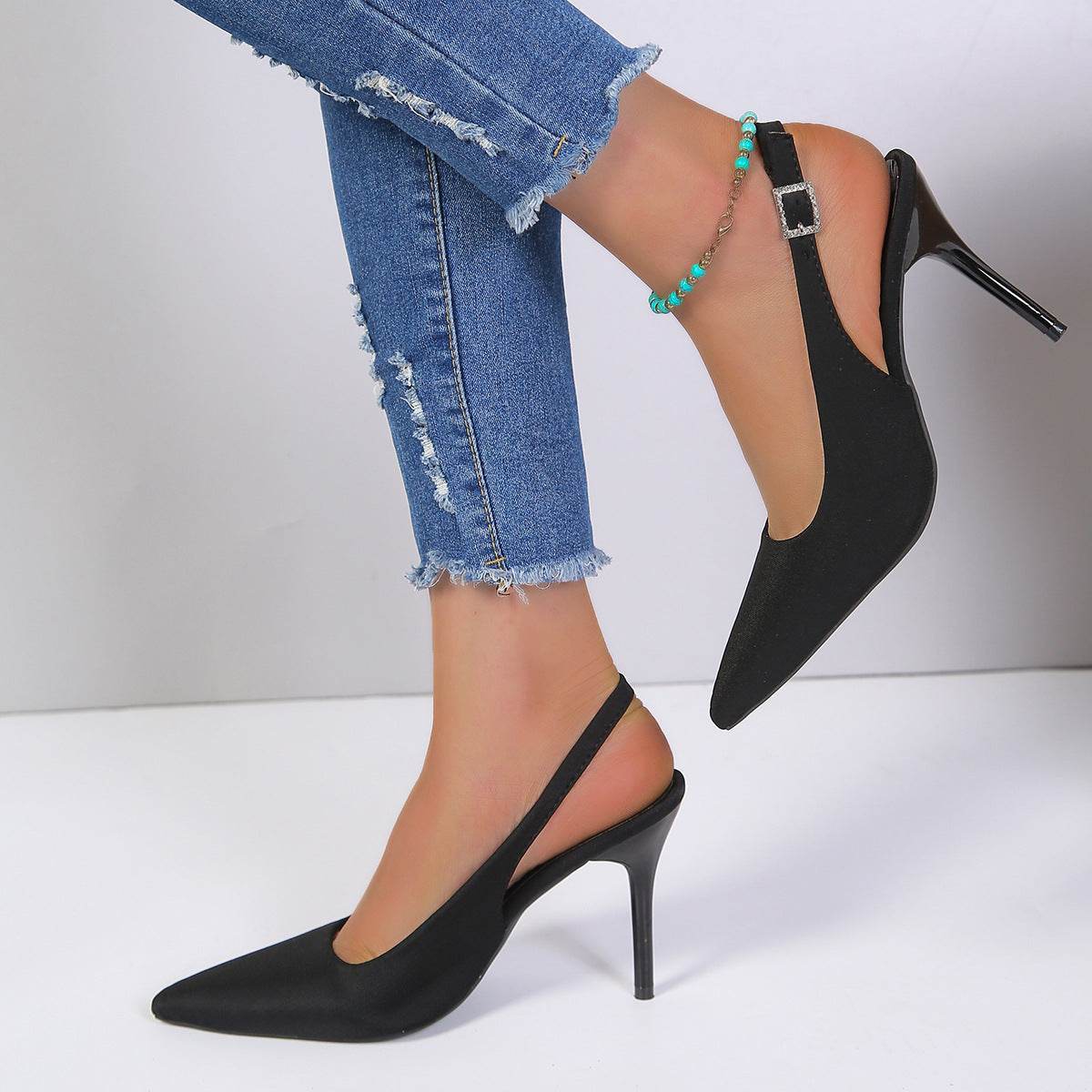 Buycenter Trendy Closed Toe High Heel Sandals - Stylish Women’s Footwear - Buy Center