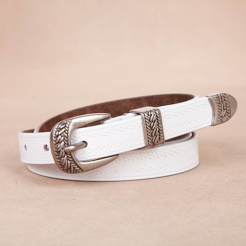 Women's Casual Pin Buckle Belt - Stylish Leather for Fall & Winter - Buy Center