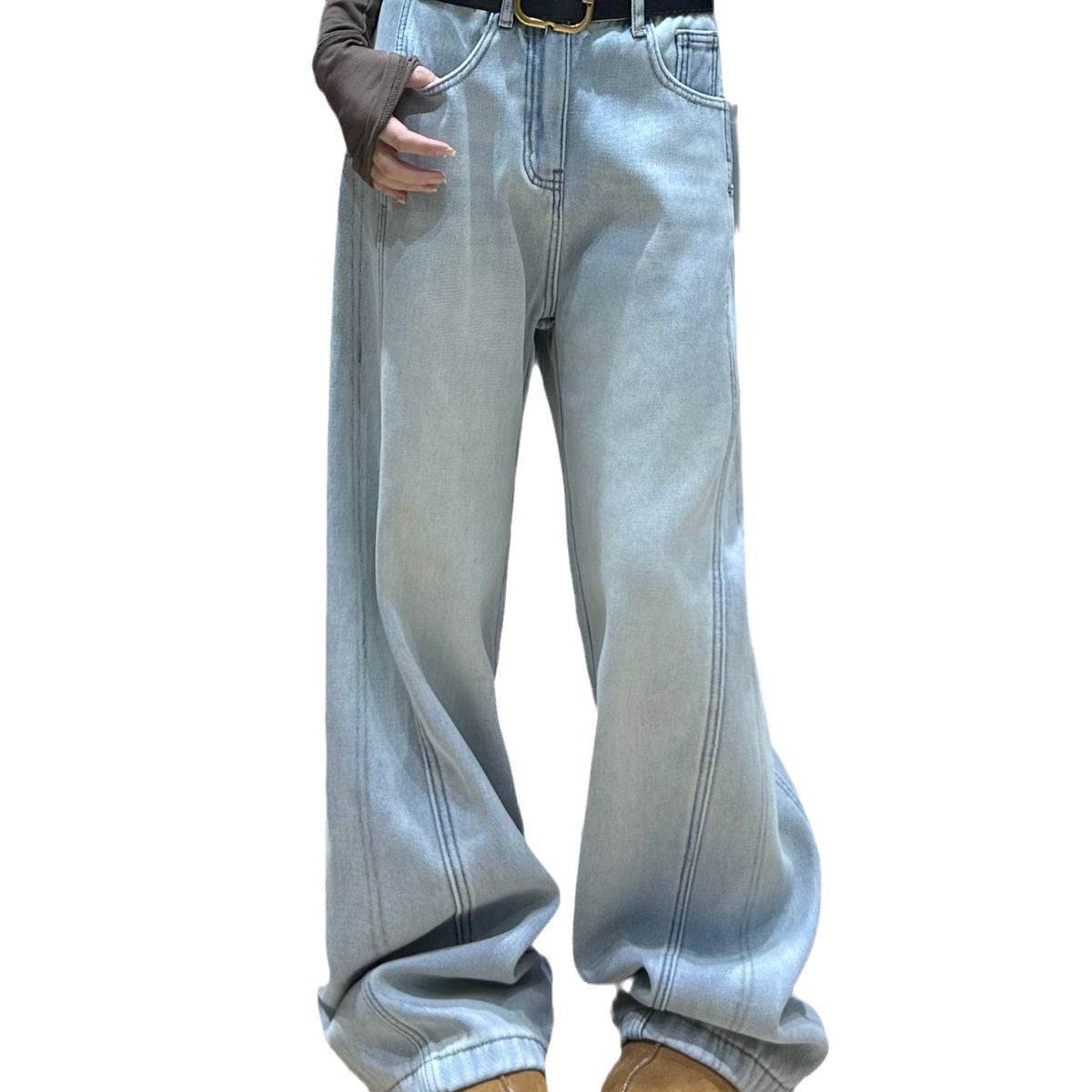 Drooping Slimming Wide Leg Pants - Stylish High Waist Loose Fit 2025 - Buy Center