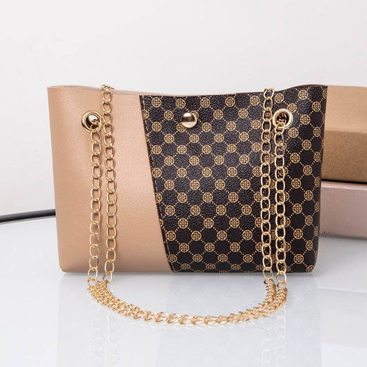 Dotted Prints Chain Shoulder Bag - Stylish PU Messenger for 2025 - Buy Center