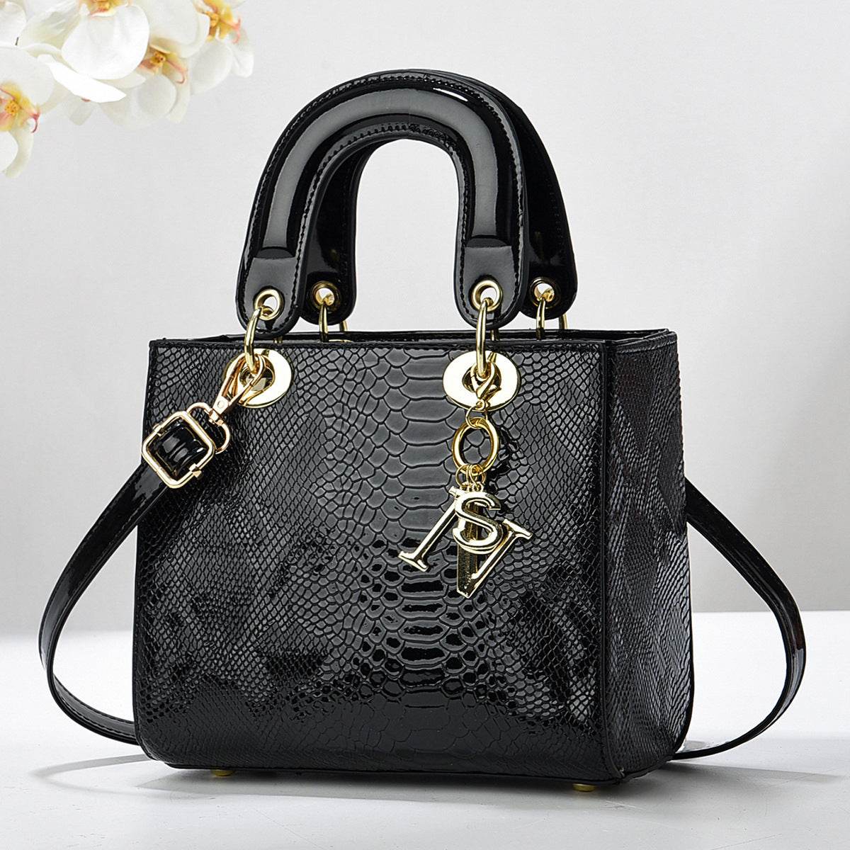 Buycenter Women's Shoulder Messenger Bag - Snakeskin & Nail Pattern Styles - Buy Center