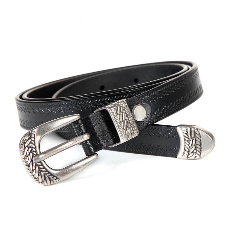 Women's Casual Pin Buckle Belt - Stylish Leather for Fall & Winter - Buy Center