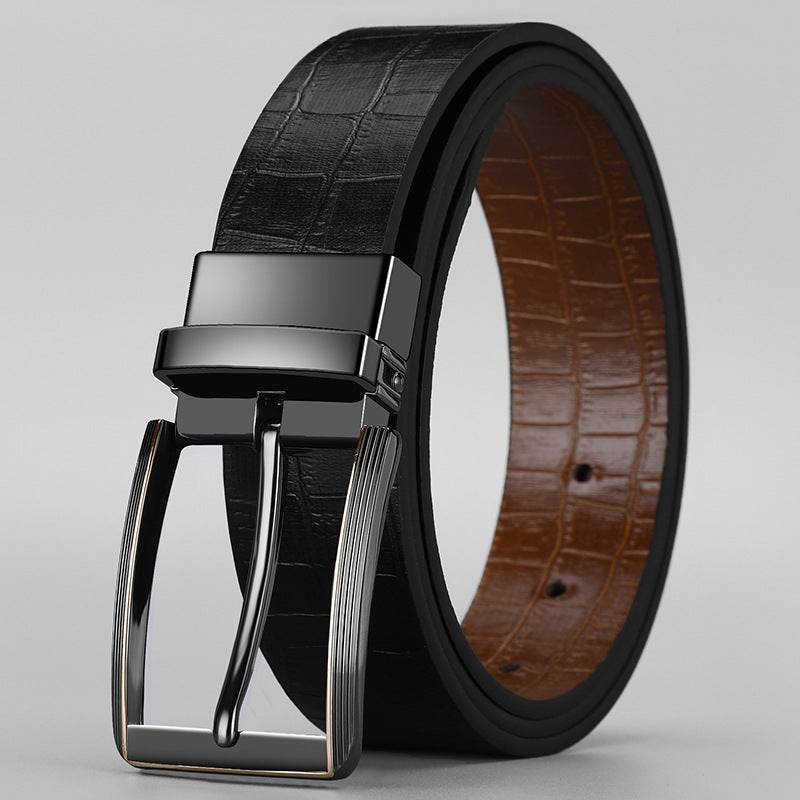 Boys Trend Advanced Texture Belt - Double-Sided, Rotatable Pin Buckle - Buy Center