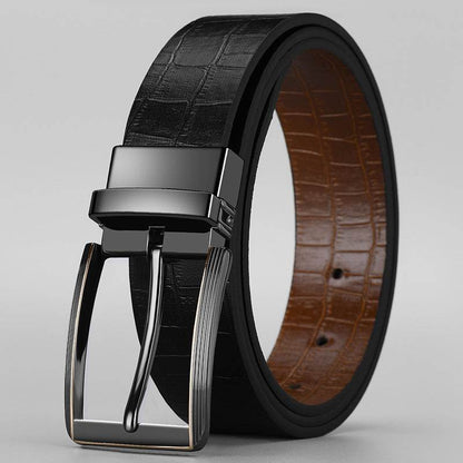 Boys Trend Advanced Texture Belt - Double-Sided, Rotatable Pin Buckle - Buy Center