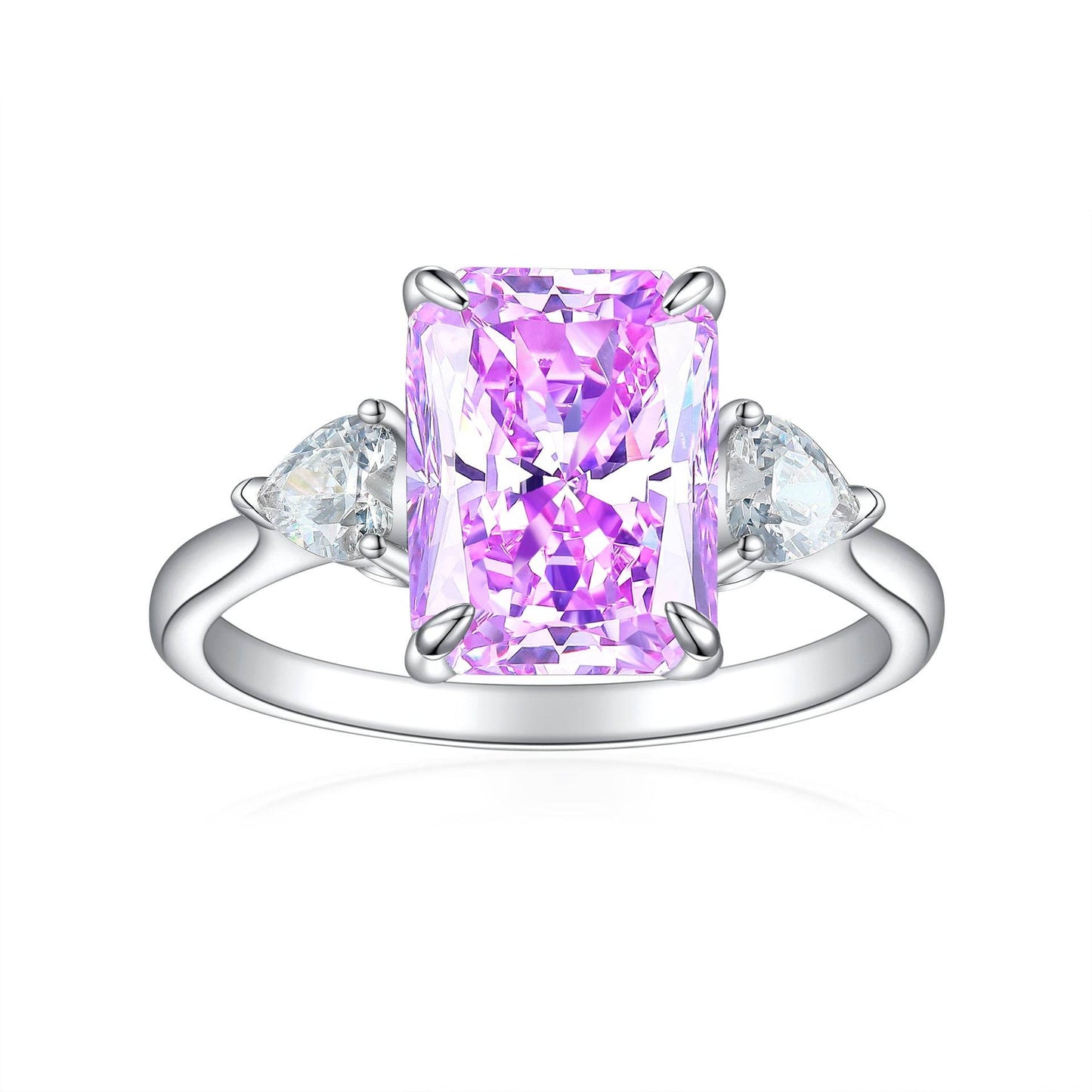 Buycenter S925 Colorful Rhinestone Ring - Stylish Women's Jewelry - Buy Center
