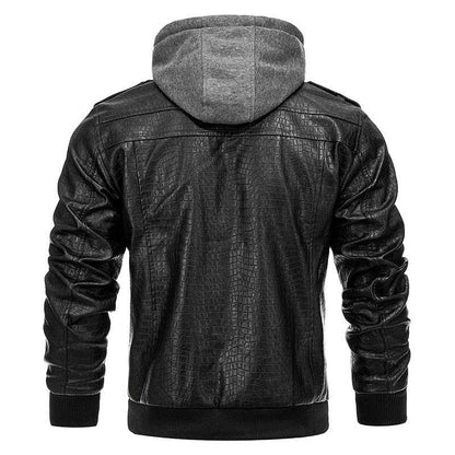 Men's PU Leather Coat - Stylish Retro Fashion Jacket for Winter 2025 - Buy Center