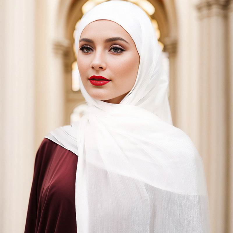 Bright Silk Island One-Piece Headscarf - Lightweight & Stylish for Any Occasion - Buy Center