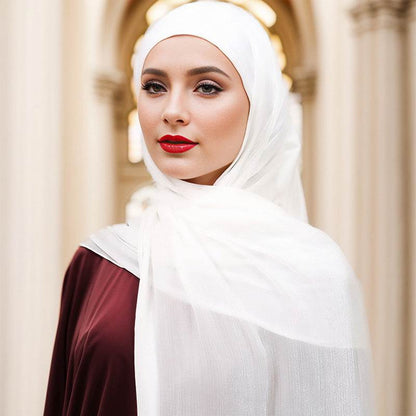 Bright Silk Island One-Piece Headscarf - Lightweight & Stylish for Any Occasion - Buy Center
