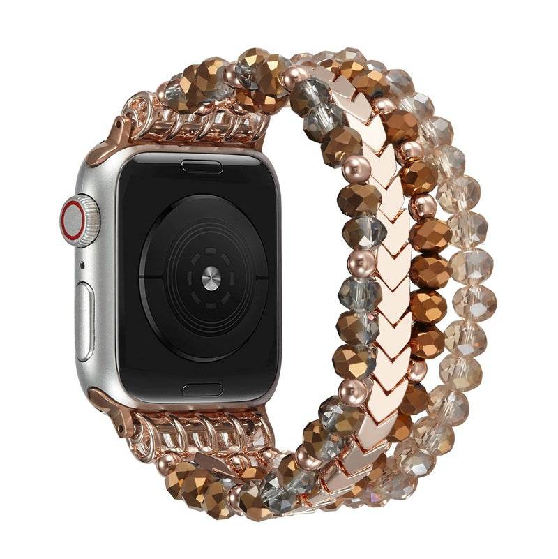 Fashion Crystal Beaded Watch Strap - Stylish & Durable for 38-49mm Watches - Buy Center