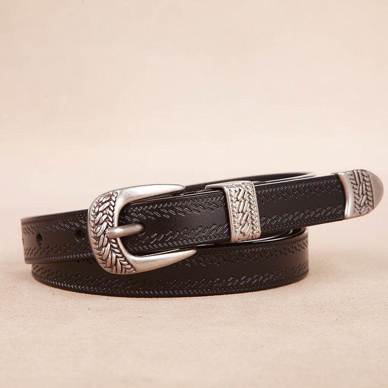 Women's Casual Pin Buckle Belt - Stylish Leather for Fall & Winter - Buy Center