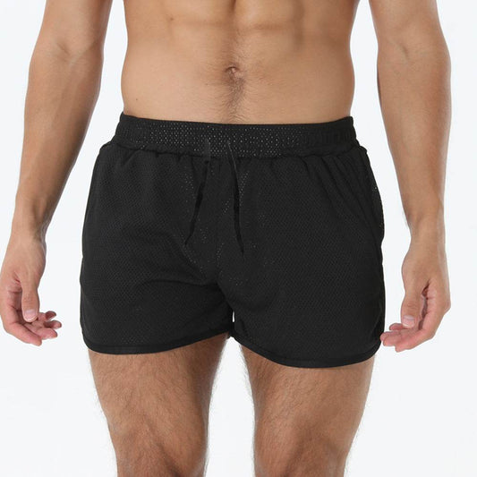 Men's Quick-Drying Mesh Shorts - Stylish Solid Colors for Sports - Buy Center