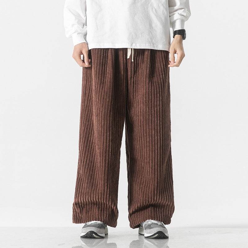 Buycenter Casual Straight-Leg Corduroy Pants - Available in Multiple Colors - Buy Center