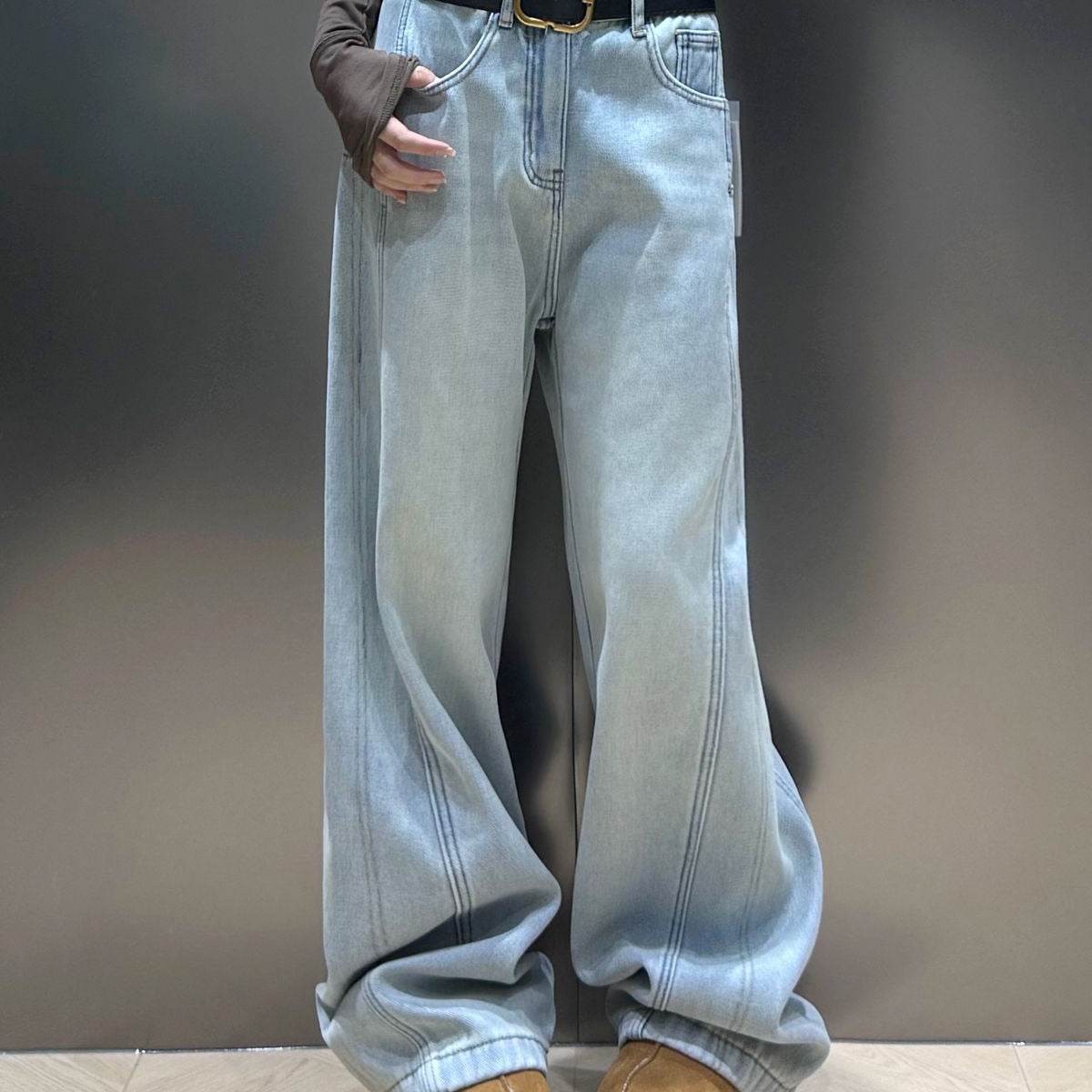 Drooping Slimming Wide Leg Pants - Stylish High Waist Loose Fit 2025 - Buy Center