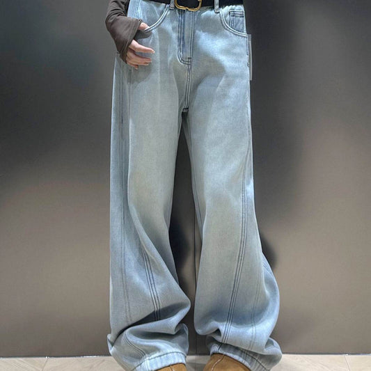 Drooping Slimming Wide Leg Pants - Stylish High Waist Loose Fit 2025 - Buy Center