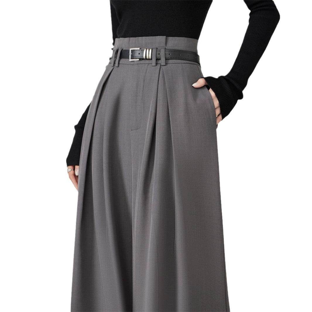 Women's High Waist Wide Leg Pants - Stylish Bud-Shaped Design for 2025 - Buy Center