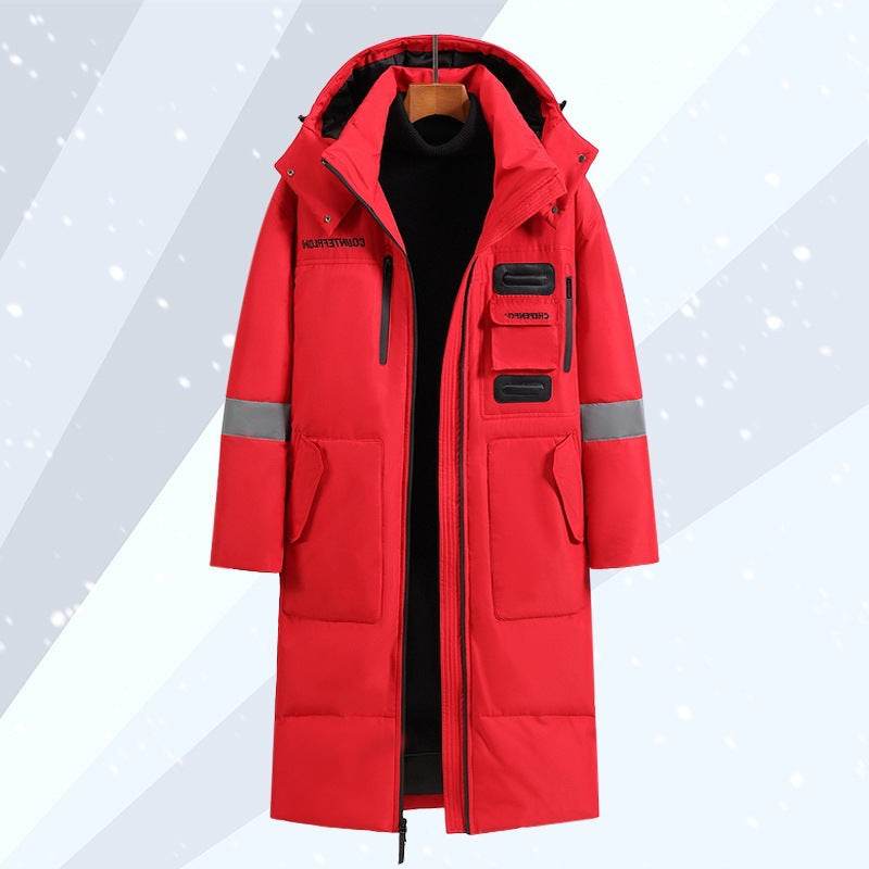 Men's Cold-Proof Down Jacket - Stylish, Below-Knee Winter Outerwear - Buy Center