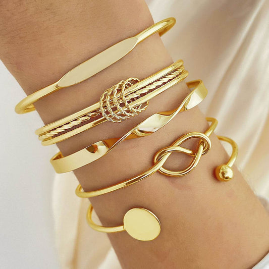 Buy Center Creative Hip Hop Bracelets - Twisted Alloy for Ladies - Buy Center