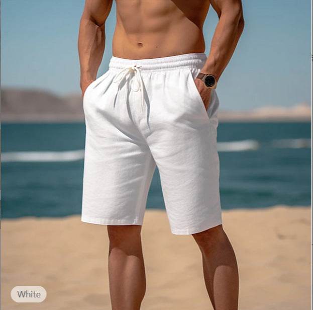 Breathable Drawstring Waist Shorts for Men - Multi-Pocket Casual Style - Buy Center