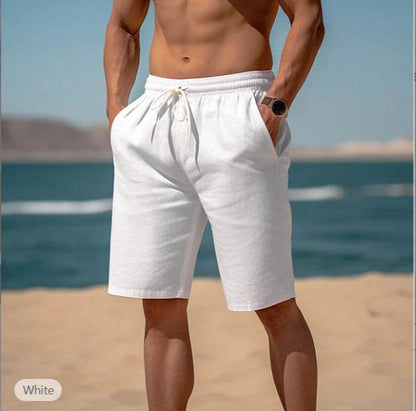 Breathable Drawstring Waist Shorts for Men - Multi-Pocket Casual Style - Buy Center