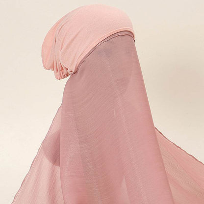 Bright Silk Island One-Piece Headscarf - Lightweight & Stylish for Any Occasion - Buy Center