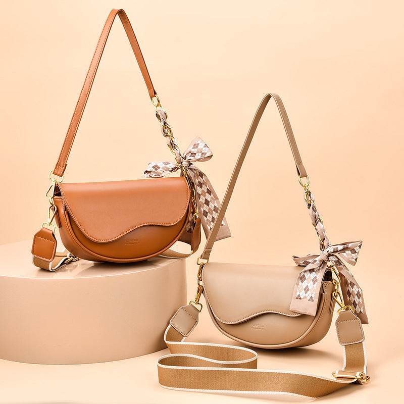 Light Luxury Women's Crossbody Bag - Stylish Saddle Bag for Everyday Use - Buy Center