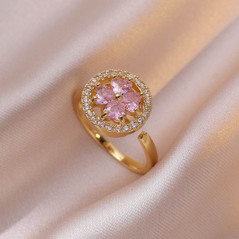 Buy Center Fully Jeweled Loving Heart Ring - Unique Temperamental Style - Buy Center